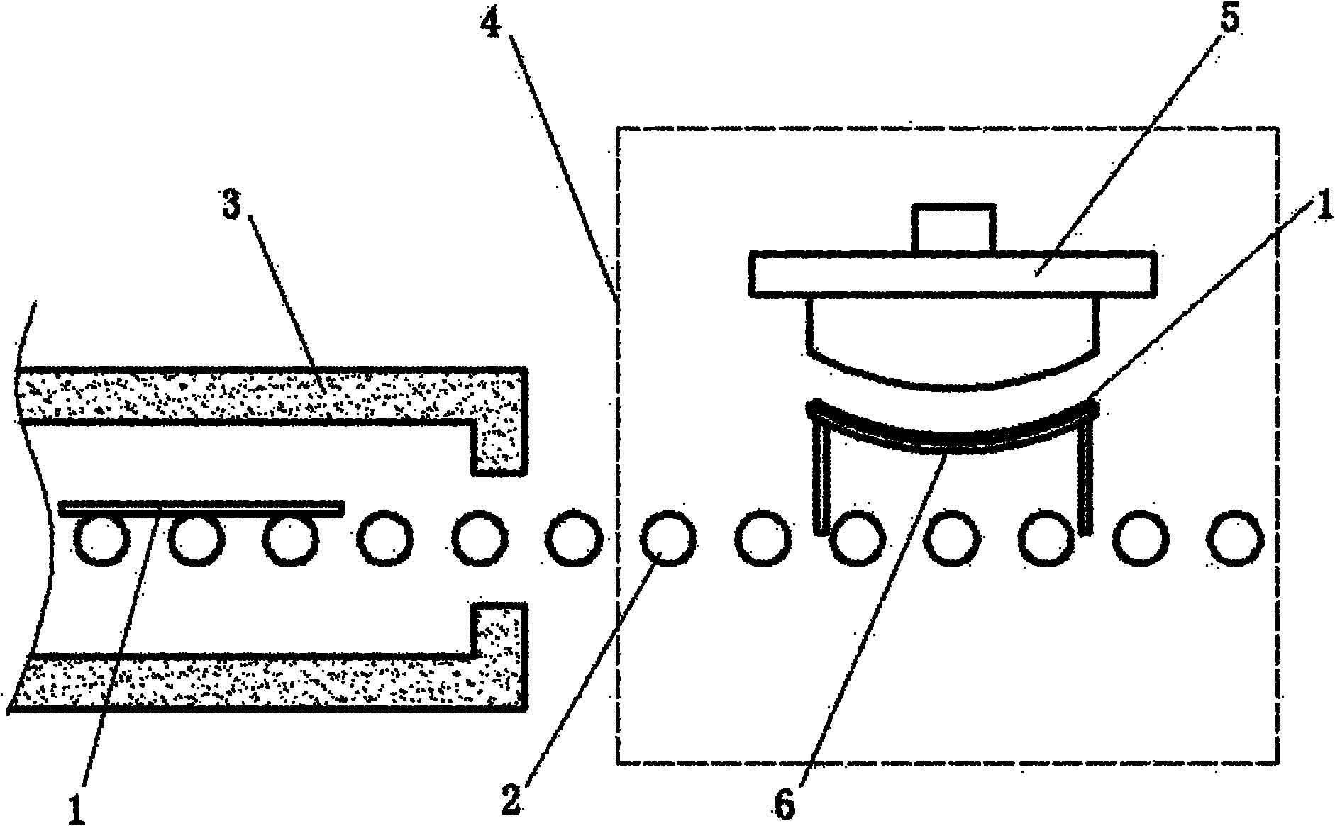 Method and device for bending glass plate