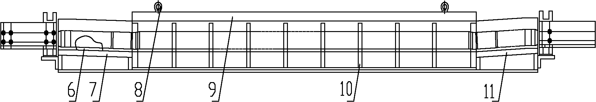 Adjustable stator bar molding press device and machining method thereof