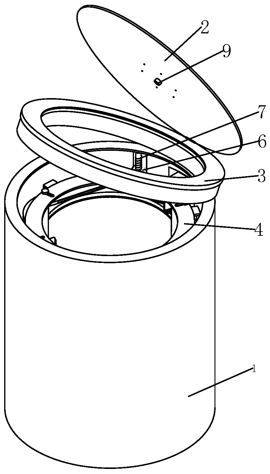 Intelligent garbage can and using method thereof