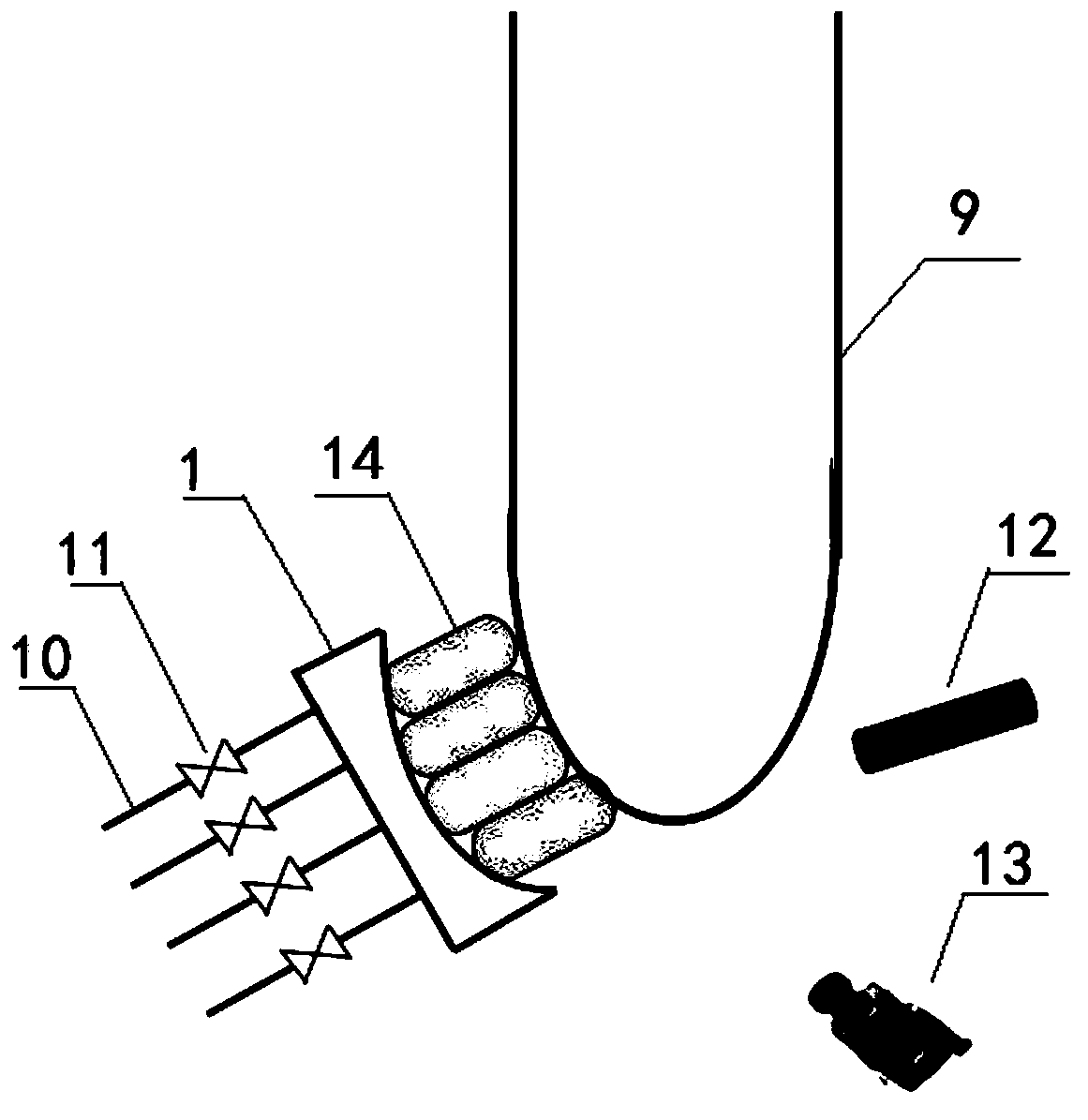 Blast lamp suitable for VAD deposition