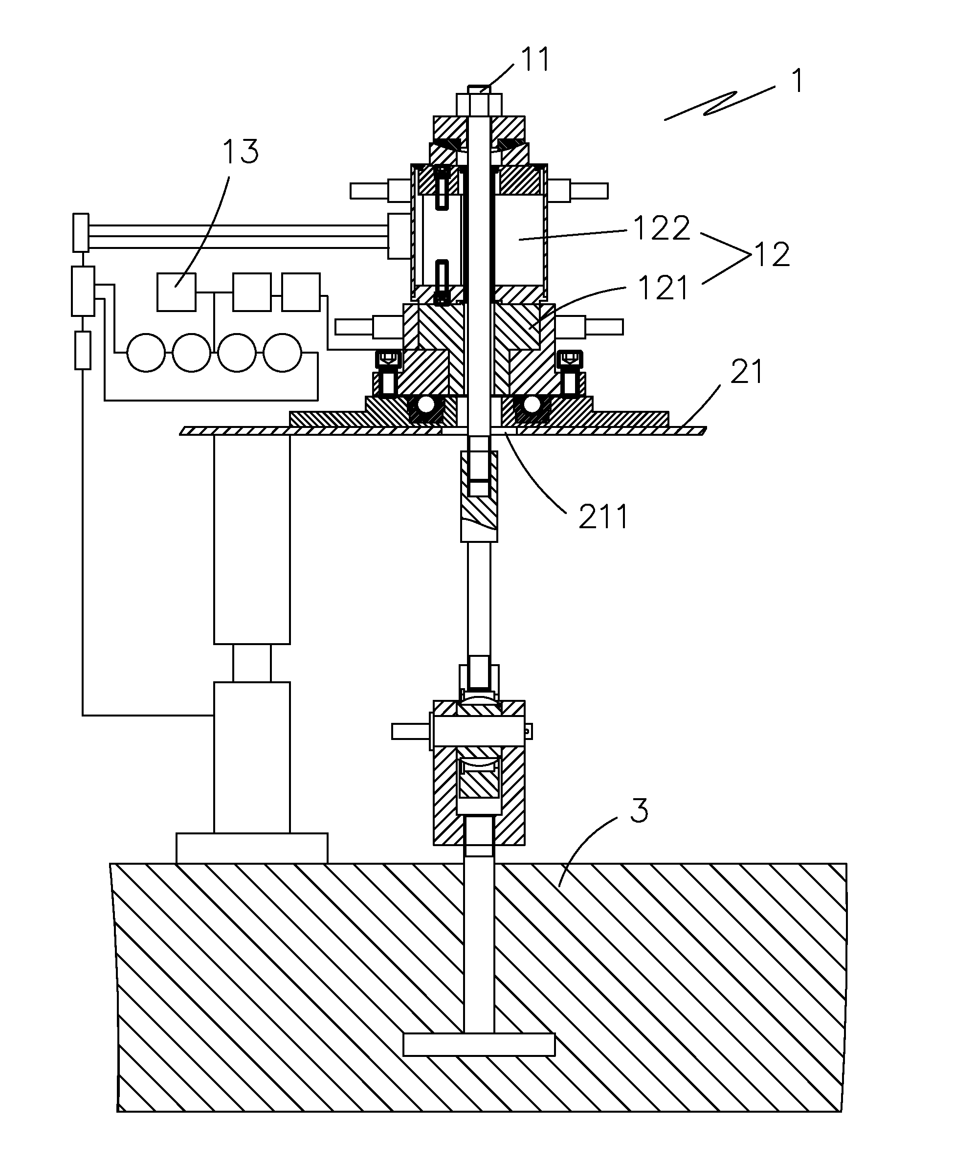 Verification system for large-scale weighing machine and self-location loading-unloading load measuring device