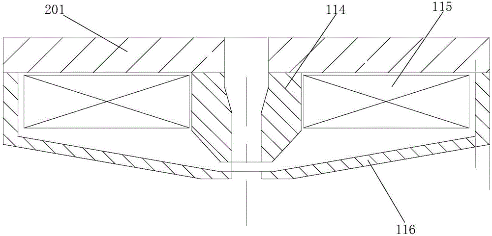 Focusing device of large-beam electron beam shooting micro-beam spot X-ray source and application method of focusing device