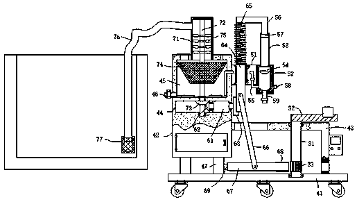 Quantitative filling device for preparing prawn shrimp head sauce based on enzymatic hydrolysis method