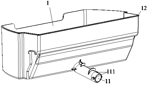 Water storage device of water dispenser of refrigerator