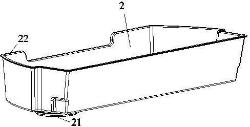 Water storage device of water dispenser of refrigerator