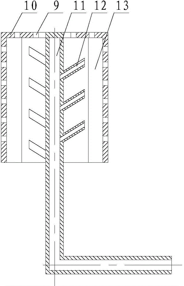 Continuous production process and device of benzoic acid