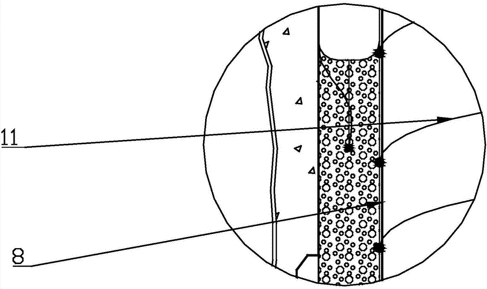 Steam curing device for concrete inner and outer well walls of frozen shaft