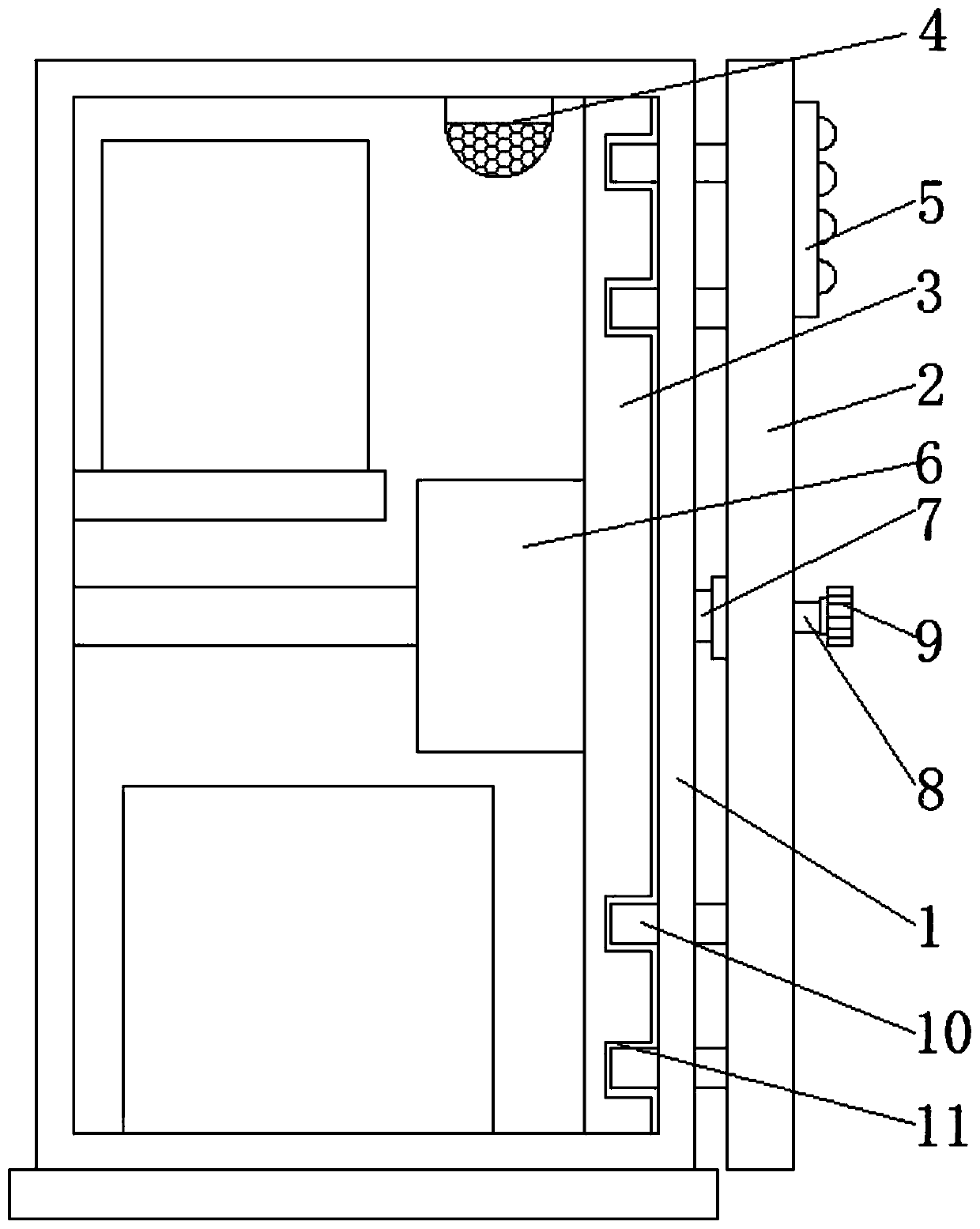 Safety locking structure with anti-theft function for electrical equipment