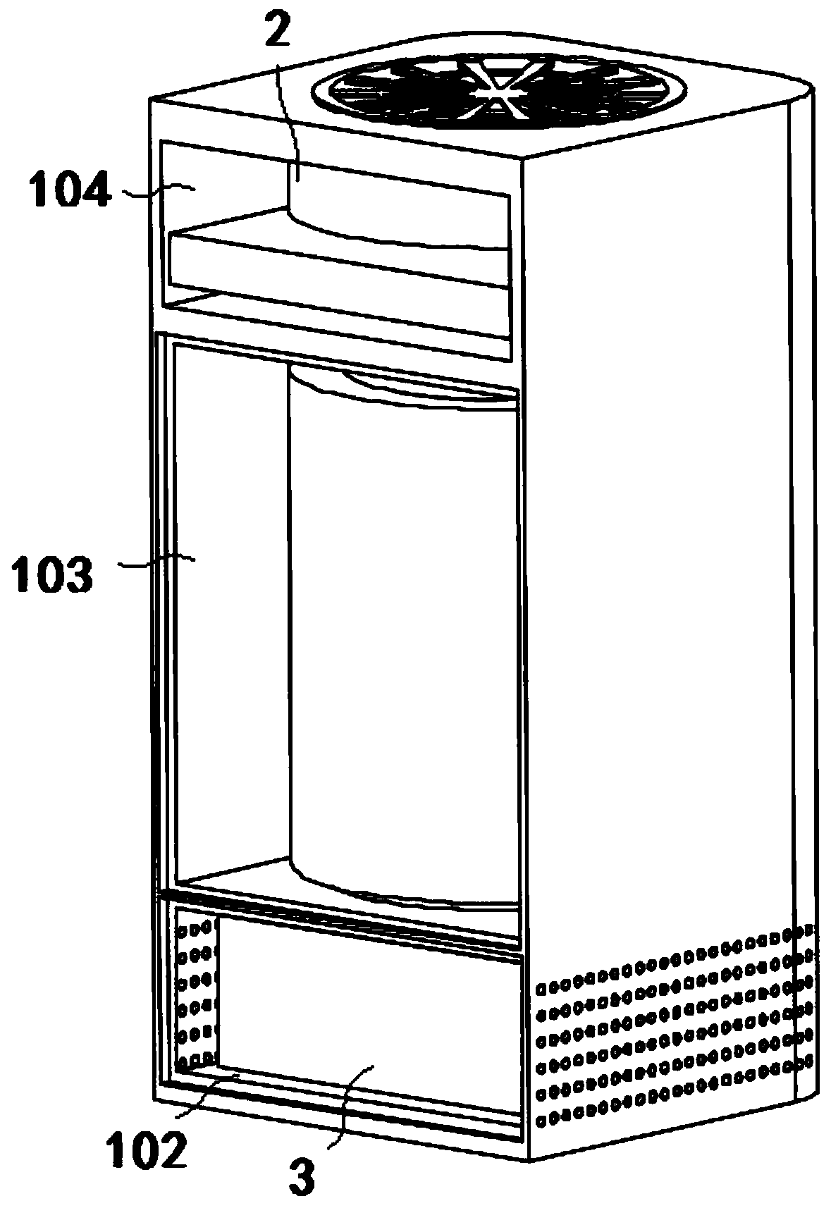 Intelligent air purification equipment with adjustable air volume and adjusting method