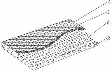 Fresh-keeping separating layer cyclically used in rubber tyre manufacturing