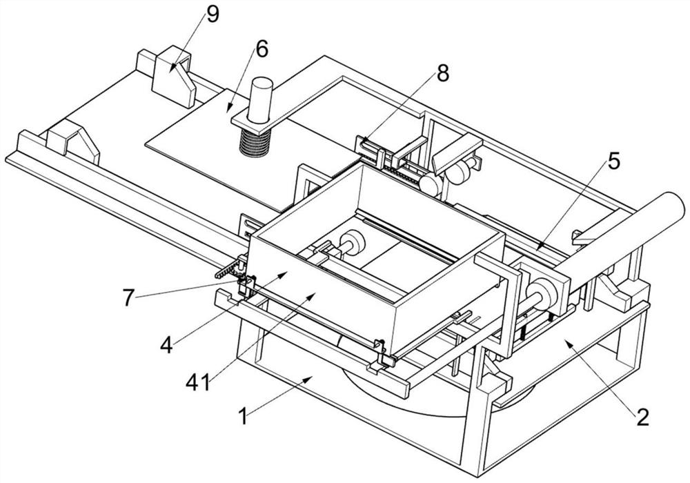 Perforating device for adding protection plate and pasting adhesive tape on PCB production line