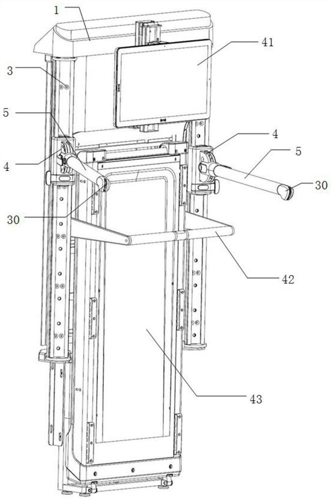 Intelligent control multifunctional combined fitness training equipment and training control method