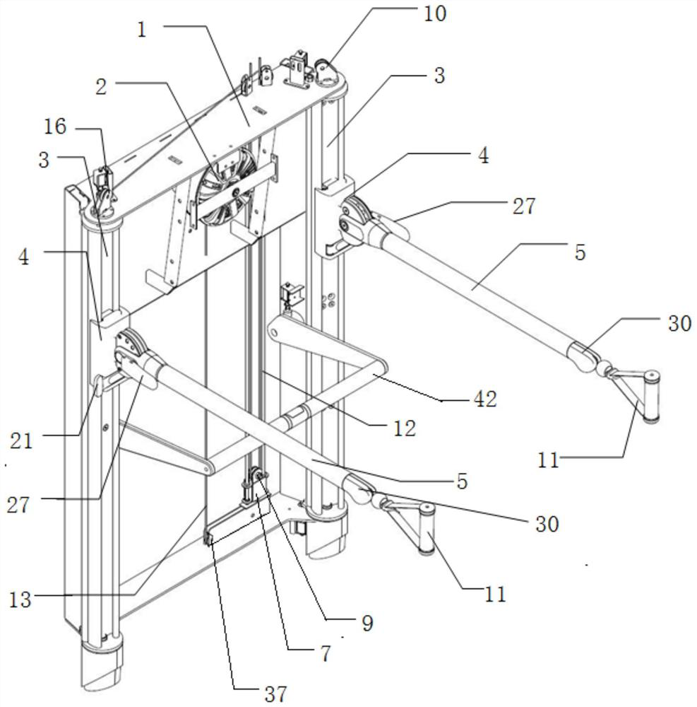 Intelligent control multifunctional combined fitness training equipment and training control method