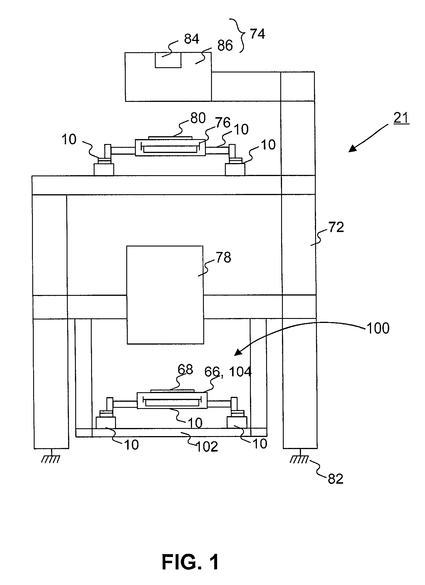 Reaction mass for a stage device