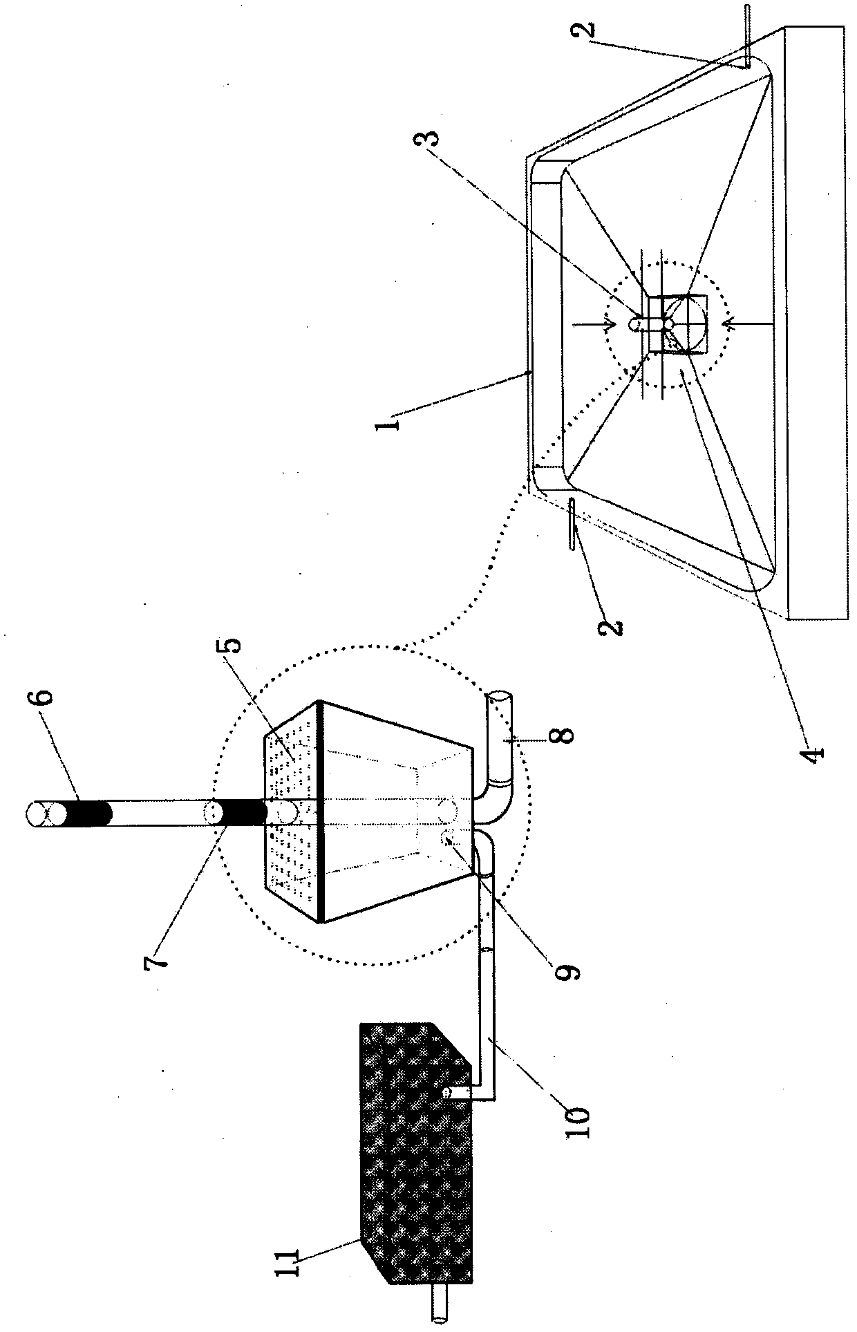 Novel pond internal circulating water breeding system