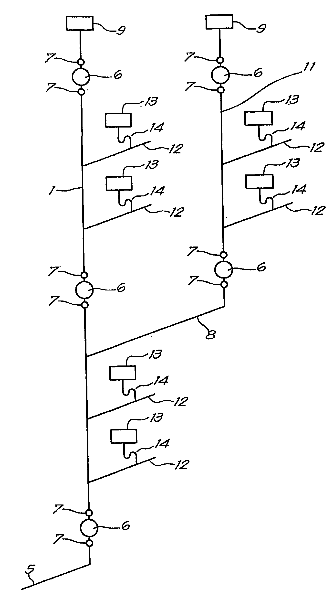 Method and equipment for detecting sealing deficiencies in drainage and vent systems for buildings