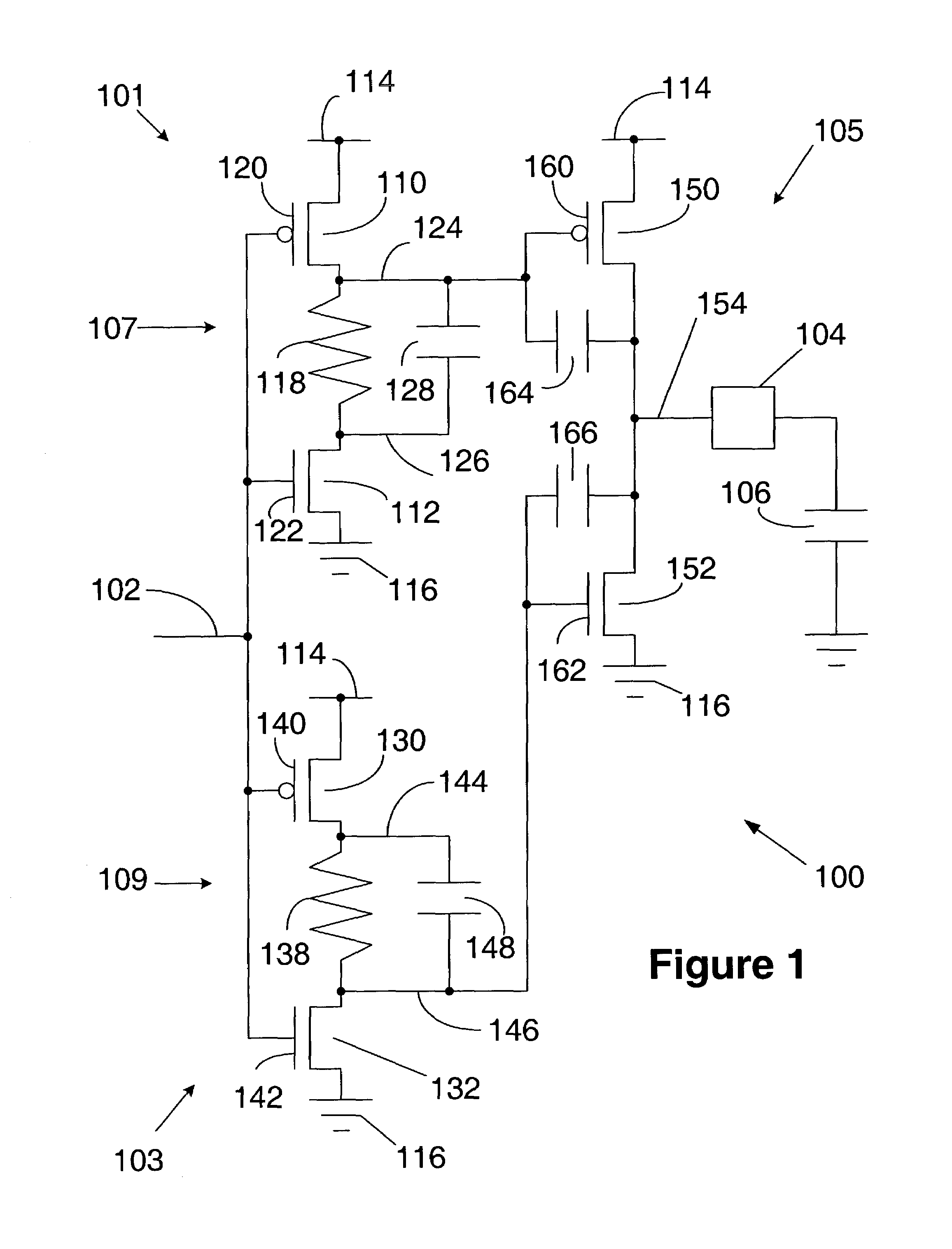 Output buffer with slew rate control and a selection circuit