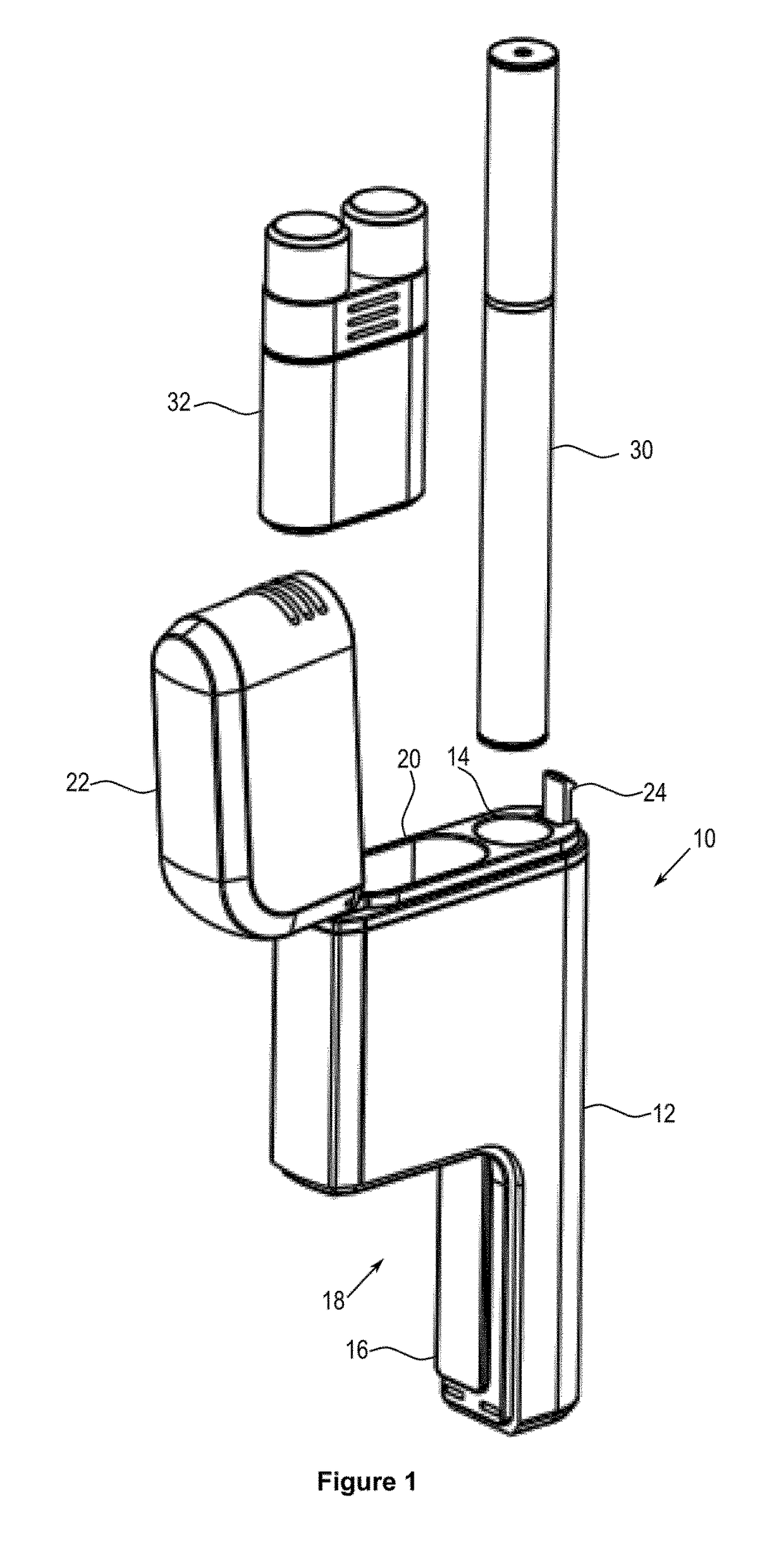 Container for an aerosol generating device