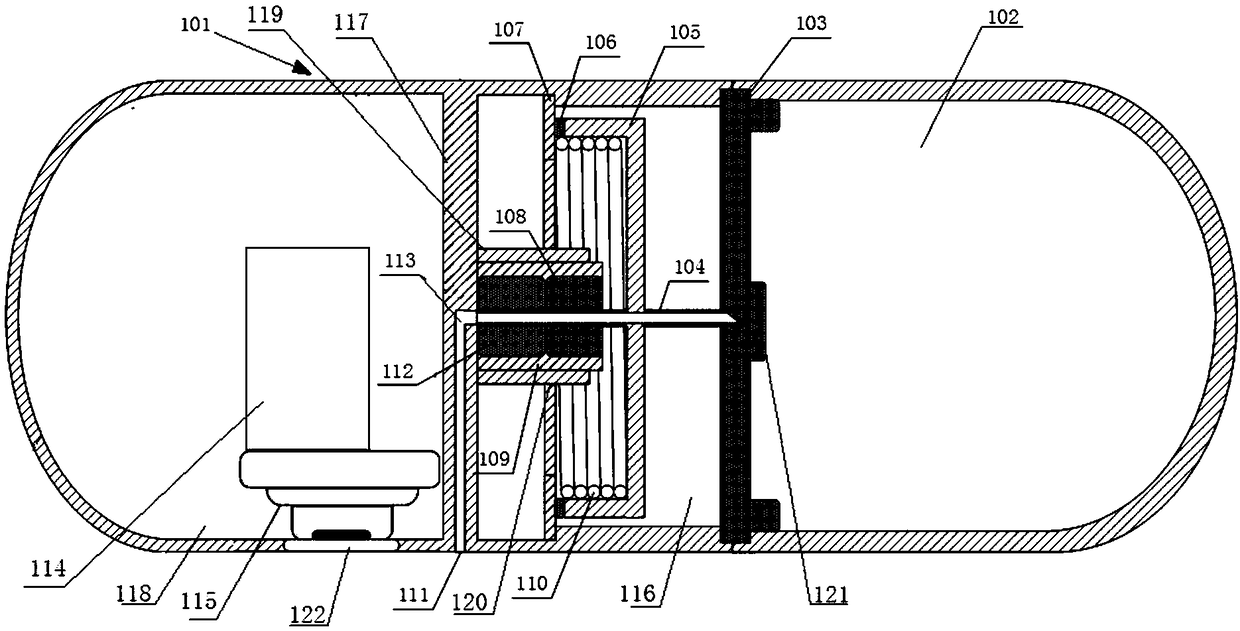 Sampling capsule endoscope capable of being automatically sealed