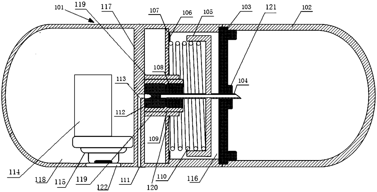 Sampling capsule endoscope capable of being automatically sealed