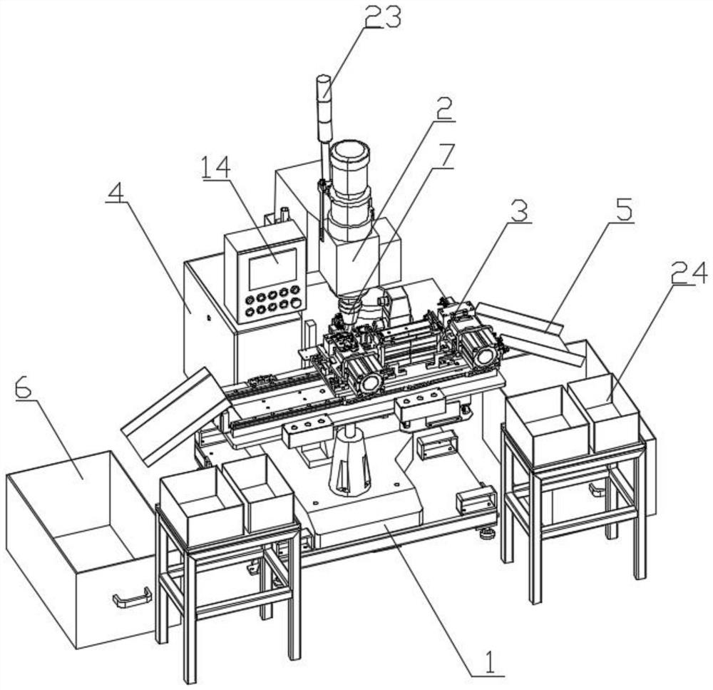 Double station automatic blanking riveting equipment