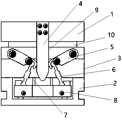 Jacking type stamping die