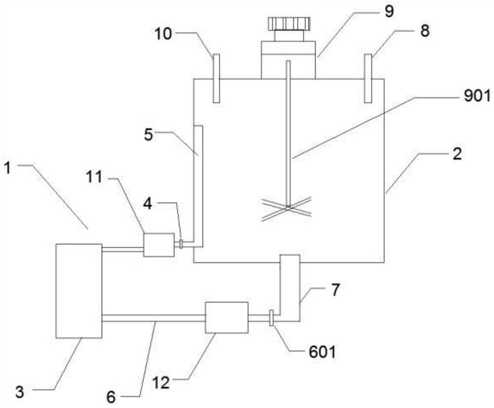 A preparation method and production device for preventing citric acid coagulation