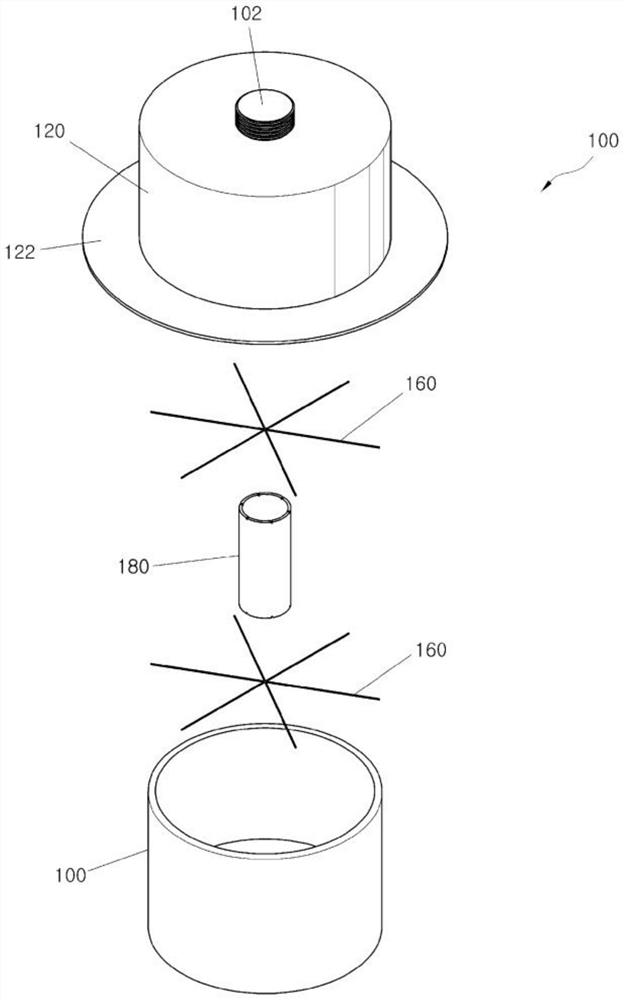 Impact absorption device and application in interlayer noise barrier structure