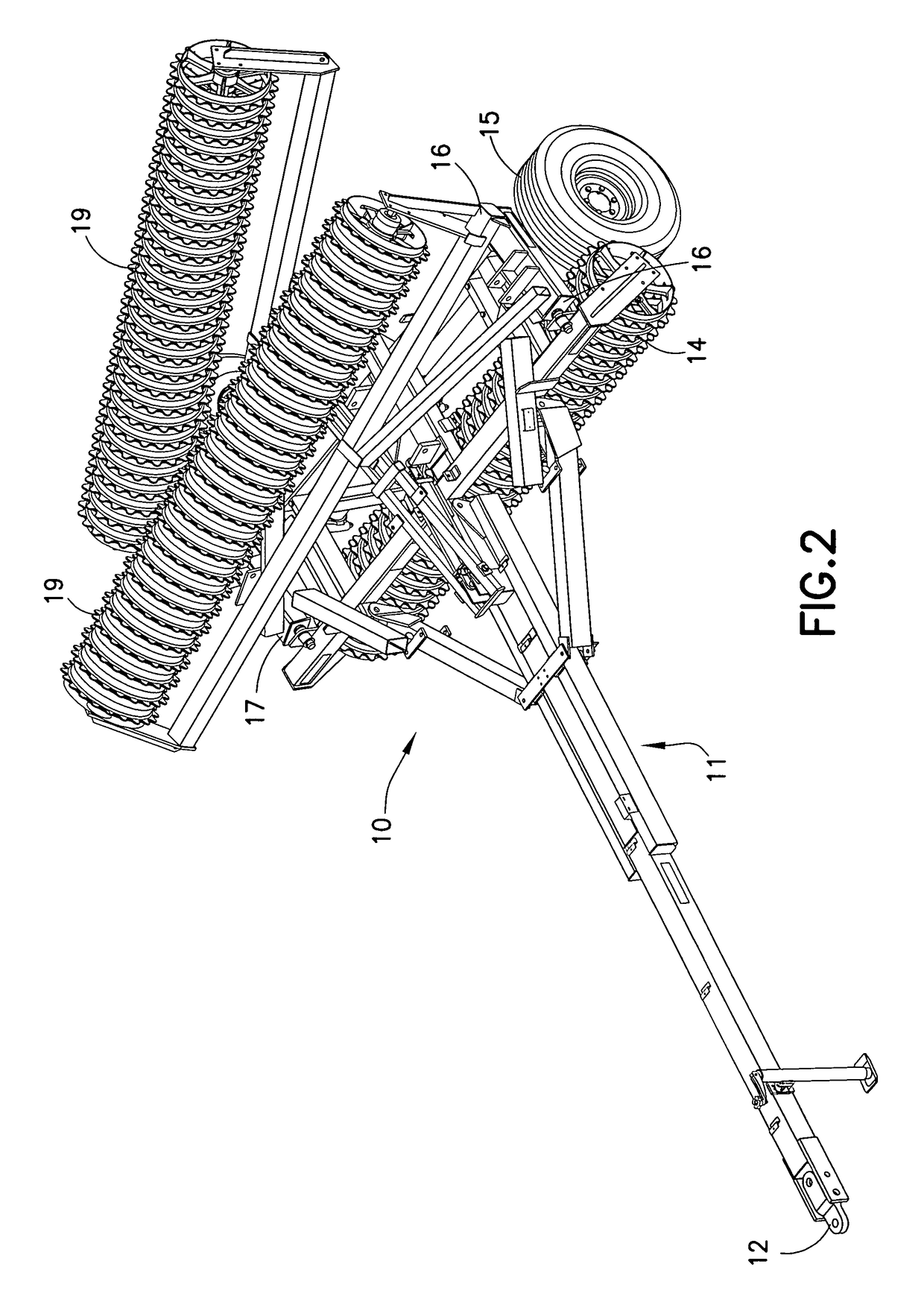 Agricultural implements with hinged and floating wings