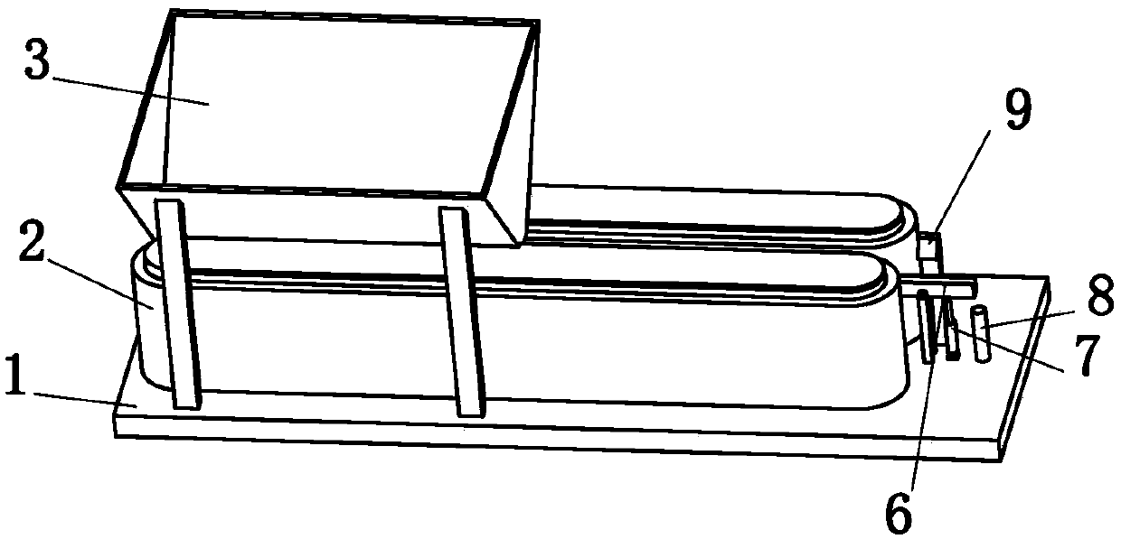 A Chinese rose branch cutting correction device