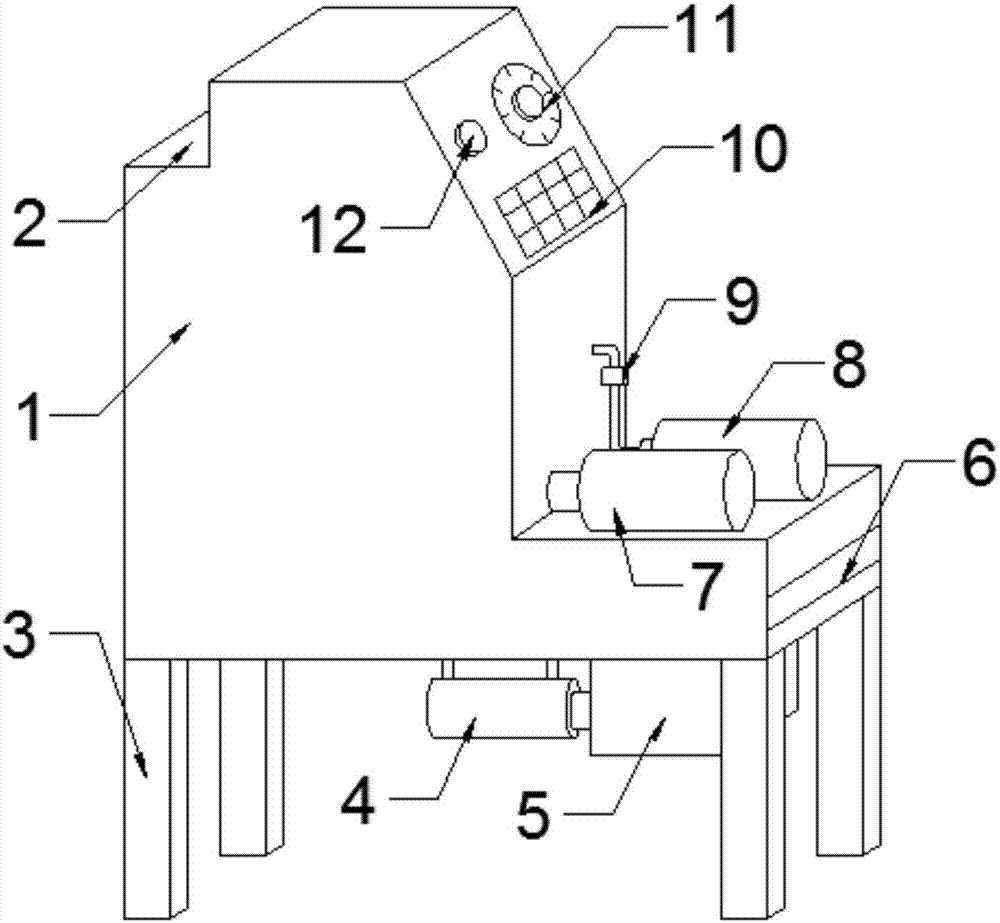 Dust removing and leather buffing integrated double-face leather buffing machine