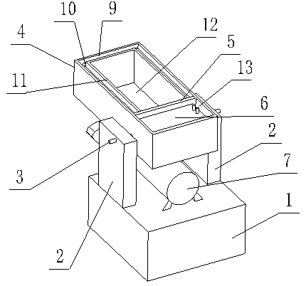 Blood collecting device capable of allowing blood bag to be vibrated and heated