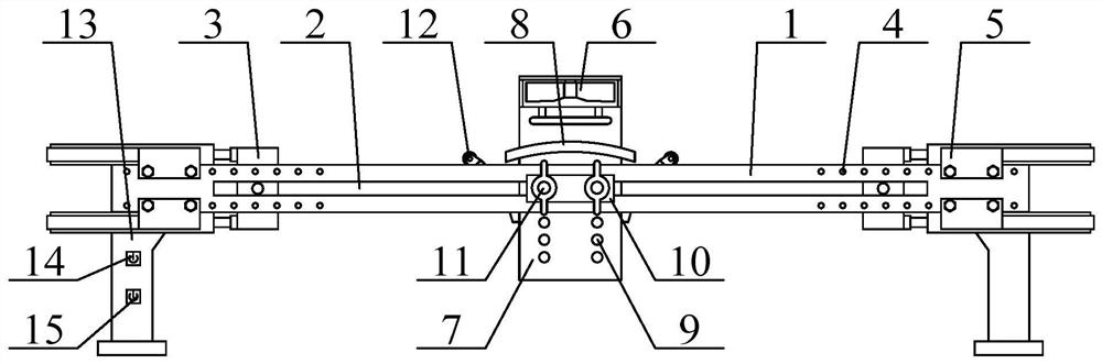 Escalator inner and outer cover plate radian forming device convenient to maintain