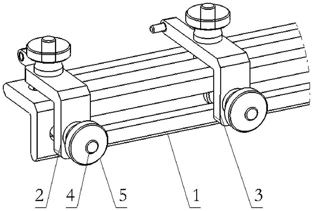 Mounting and positioning device for repairing segmented long hinge of helicopter