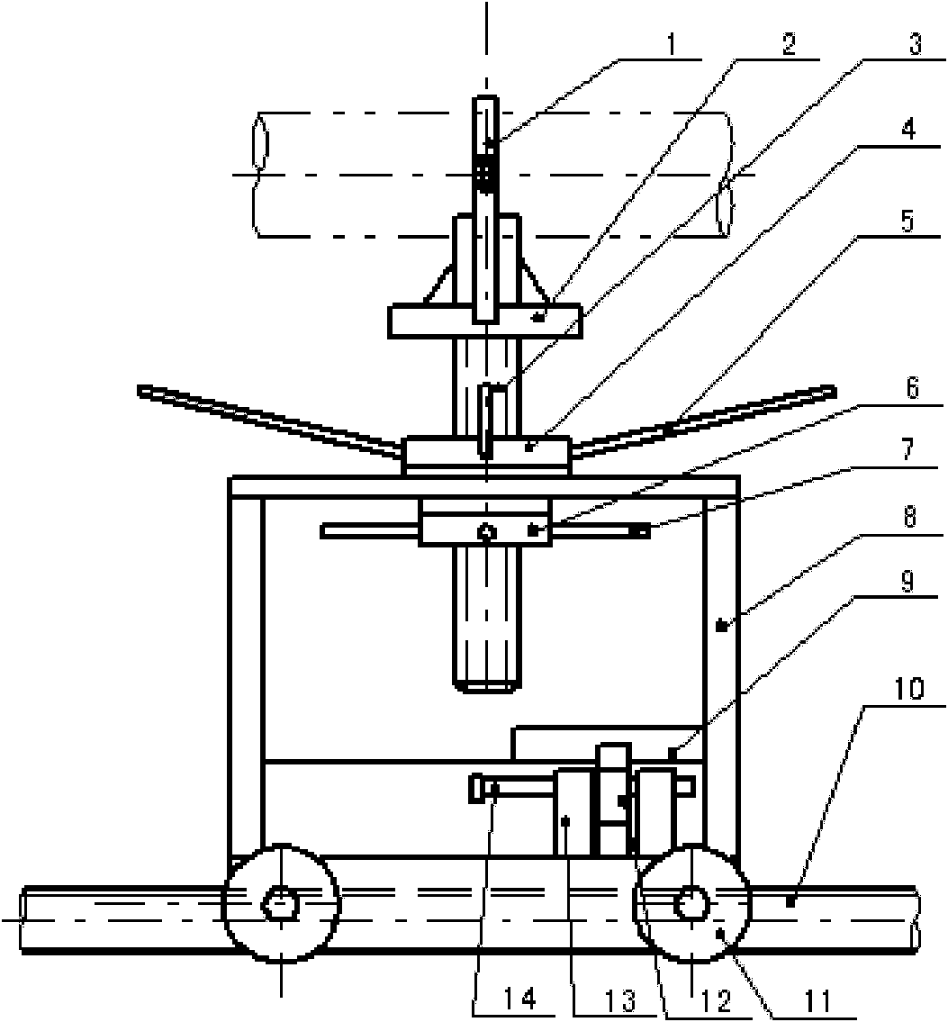 Track trailer for mandril workpiece during electroplating