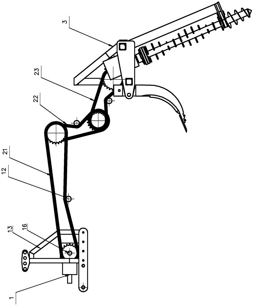 Deep-rooted crop soil preparation machine