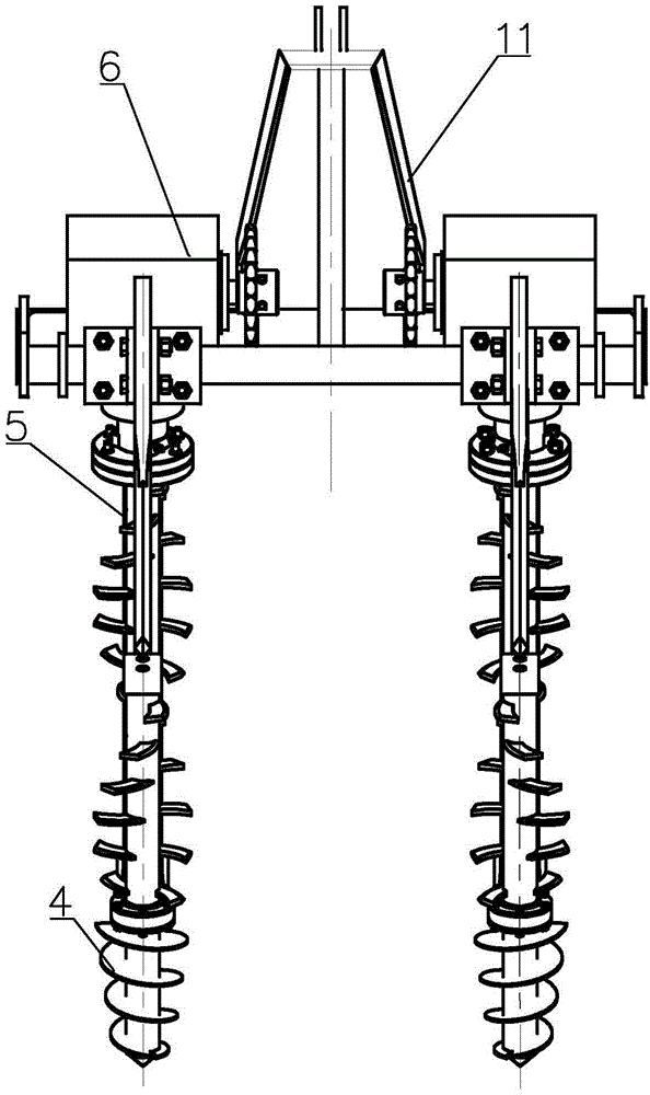 Deep-rooted crop soil preparation machine