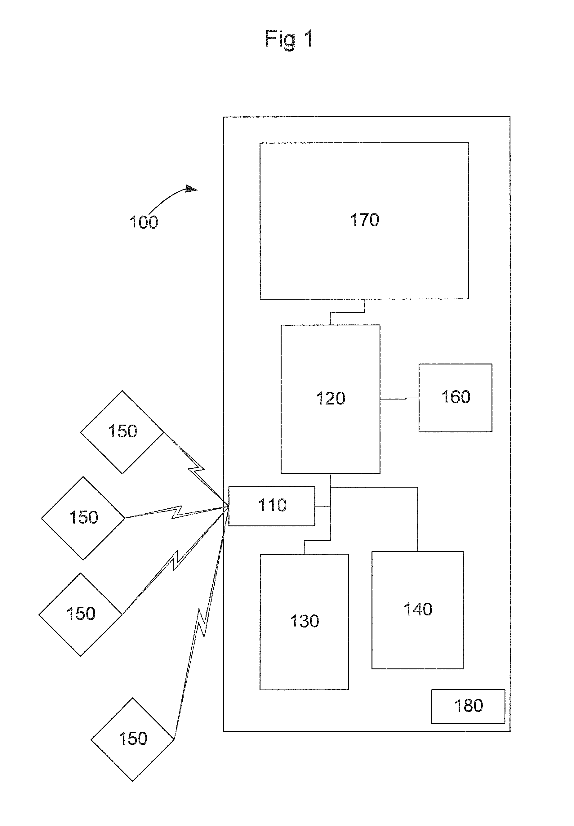 System, device and method for keeping track of portable items by means of a mobile electronic device