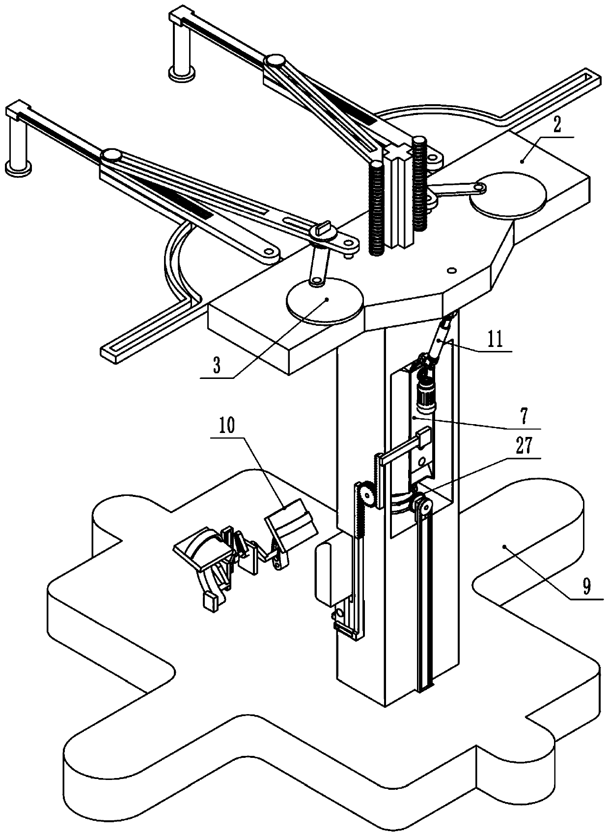 Postoperative exercise device for thoracic surgery department