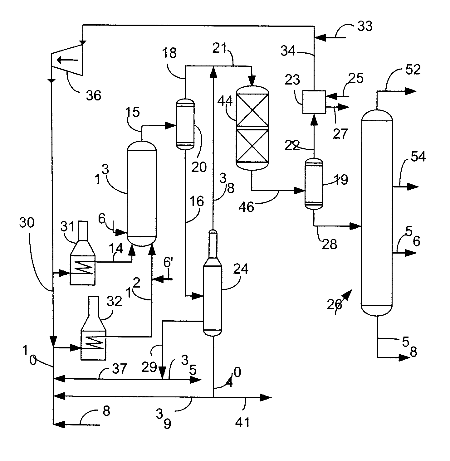 Process for using iron oxide and alumina catalyst for slurry hydrocracking