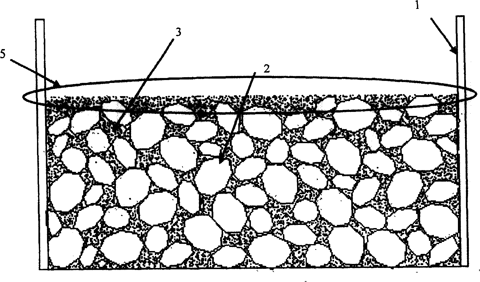 Method for constructing normal piled concrete