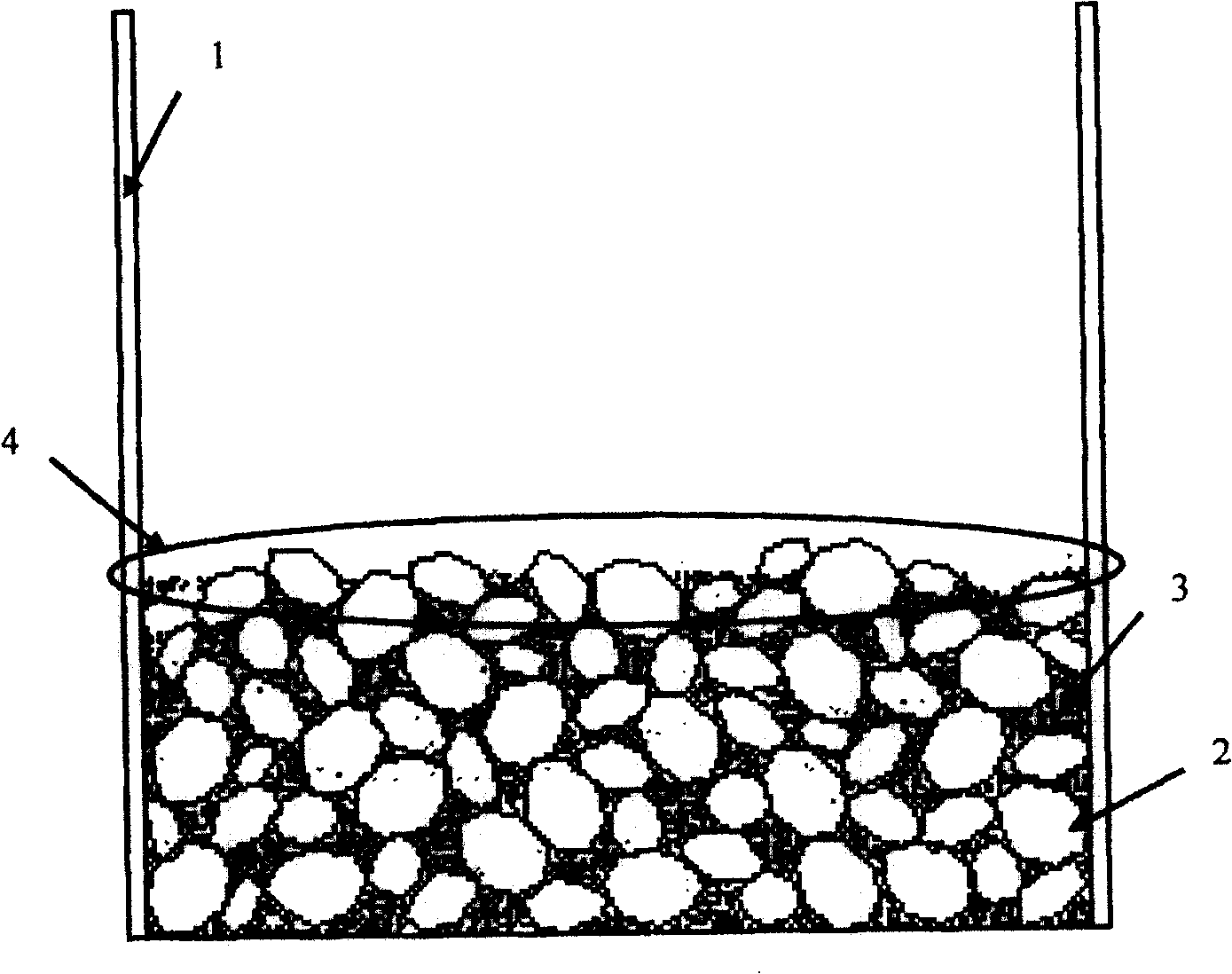 Method for constructing normal piled concrete