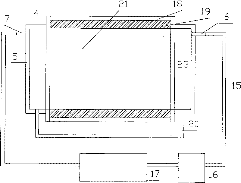 Soil hot-wet coupling carrying model trial device