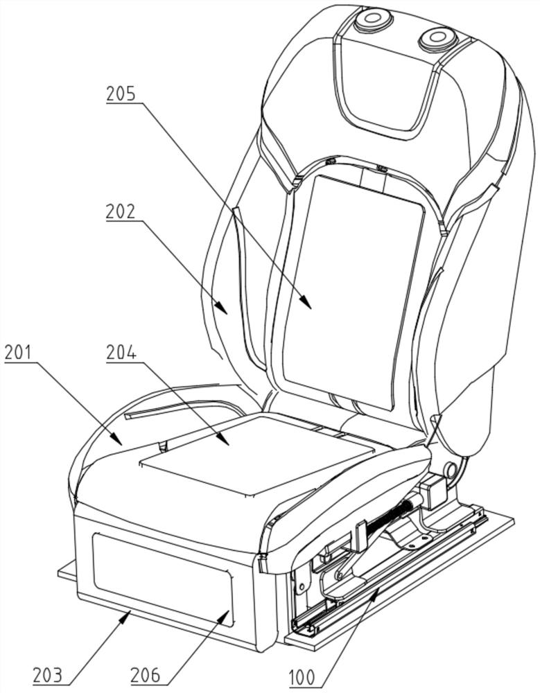 Automatically-adjusted zero-gravity seat structure capable of being automatically adjusted and automobile