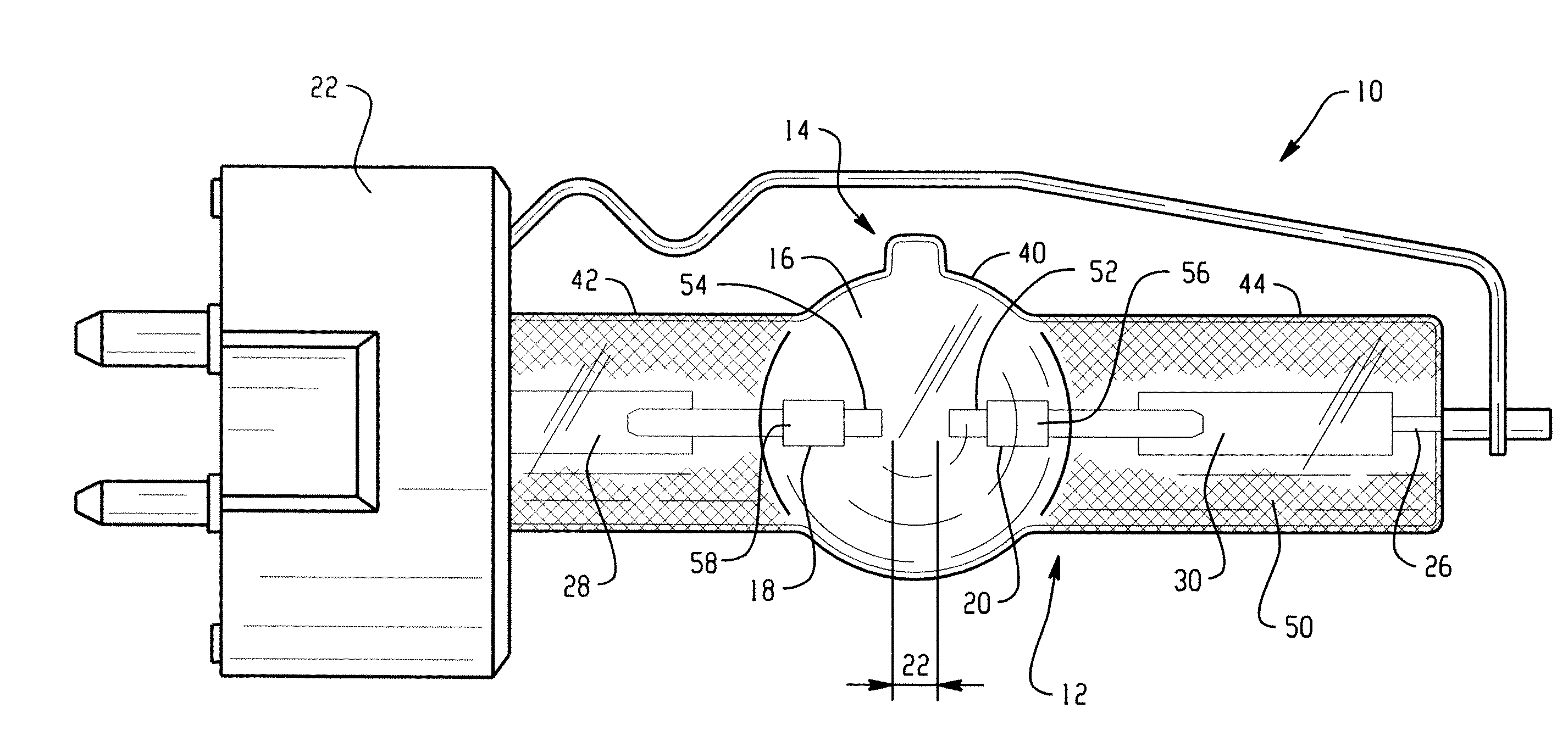 High intensity discharge lamp