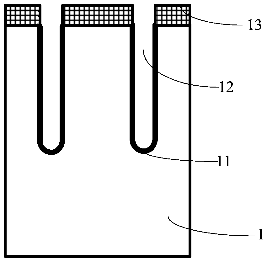 Trench gate igbt device with high short-circuit resistance and preparation method thereof