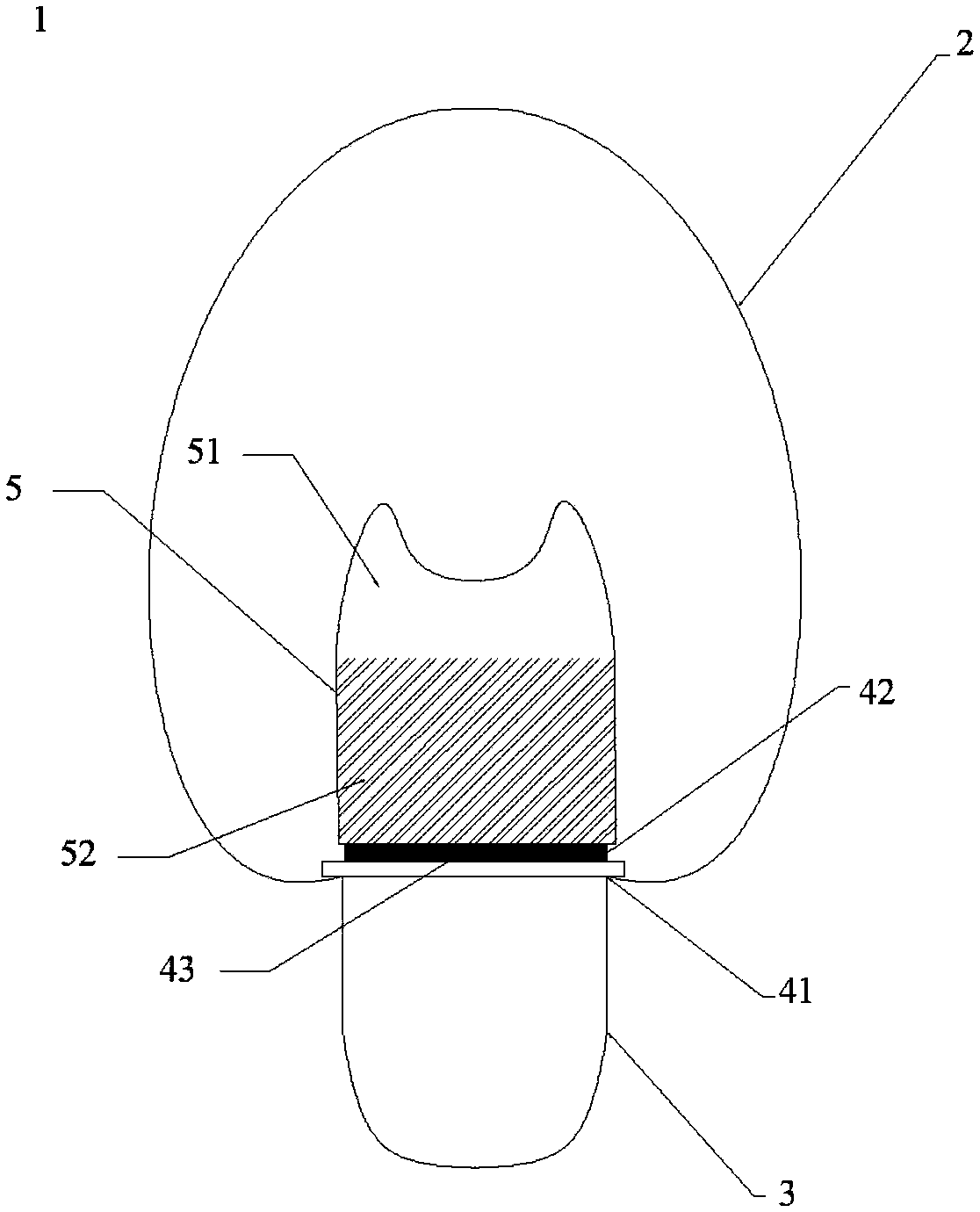 Anti-dazzling ultraviolet LED lighting device