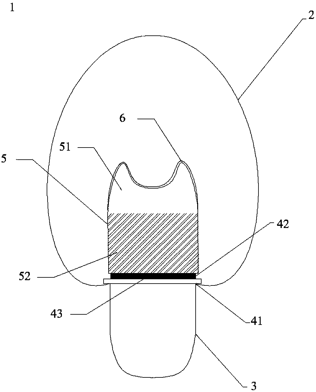 Anti-dazzling ultraviolet LED lighting device