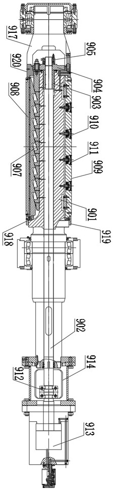 Continuous gradual expanding and rounding device and method for thick-wall metal longitudinal welded tube