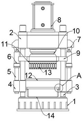 Drying device for construction waste briquetting brick production and using method of drying device